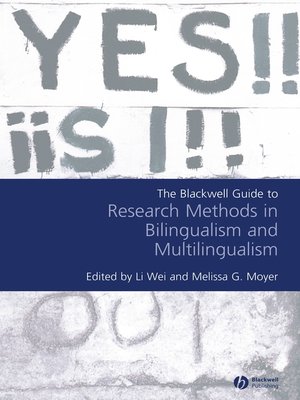 cover image of Blackwell Guide to Research Methods in Bilingualism and Multilingualism